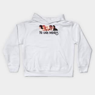 Ni una menos mujeres Kids Hoodie